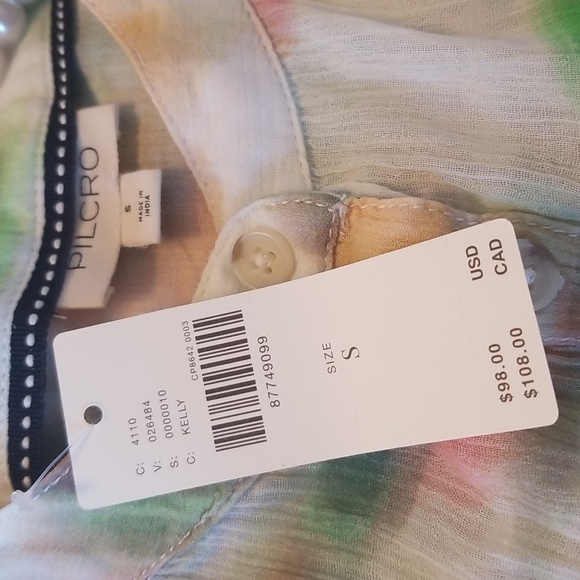 Pilcro Womens Pastel Color Longsleeve The Batwing Blouse By Anthropologie - Picture 11 of 14